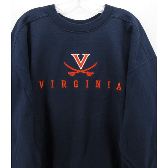 VINTAGE Virginia Cavaliers Sweatshirt XL The Cotton Exchange 90s USA - Picture 2 of 11